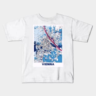 Vienna - Austria MilkTea City Map Kids T-Shirt